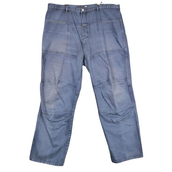 MARITHE FRANCOIS GIRBAUD Baggy Double Knee Denim Blue Jeans Big Pockets SIZE 44 - Picture 1 of 15